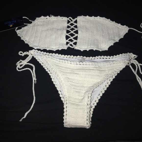 Fashion Nova Crochet Swim - Picture 1 of 6